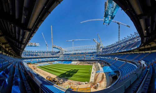 Umbauarbeiten im Estadio San Bernabéu Madrid