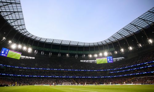 Blick ins beeindruckende Tottenham Hotspur Stadium